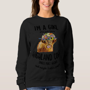 Skotska höglandet Cow Bara en flicka som Kärlek Ma T Shirt