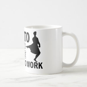 Skotska höglands- dansdesigner kaffemugg