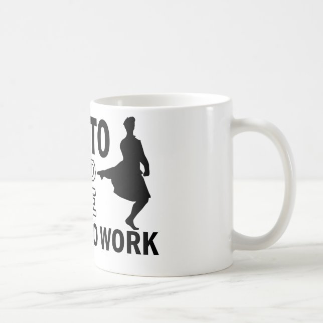 Skotska höglands- dansdesigner kaffemugg (Höger)