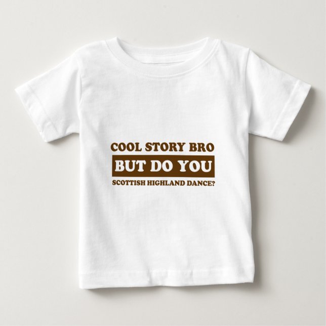 Skotska höglands- dansdesigner tee (Framsida)
