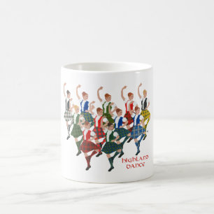 Skotska höglandsdansare kaffemugg