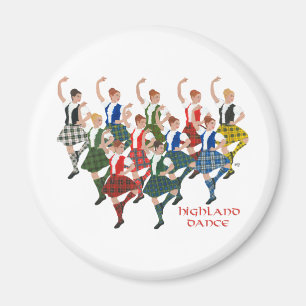 Skotska höglandsdansare magnet
