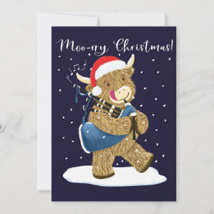 Skotska höglandskägerpåsar julpåsar julkort