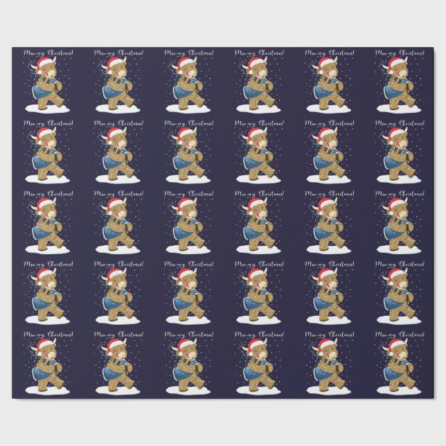 Skotska höglandskägerpåsar julpåsar presentpapper (Seam)