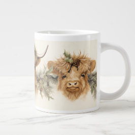 Skotska höglandskotska kor jumbo mugg