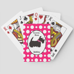 Skotska hund, skotska skräcken mamma spelar kort casinokort