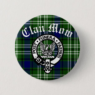 Skotska klan Mow vapen & tartan Knapp