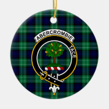 Skotska klanen Abercrombies jakt-tartan och vapens