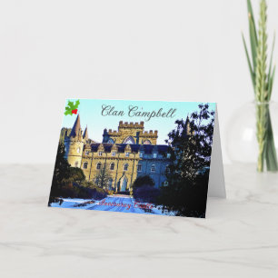 Skotska klanen Campbell Inveraray Castle Helgkort
