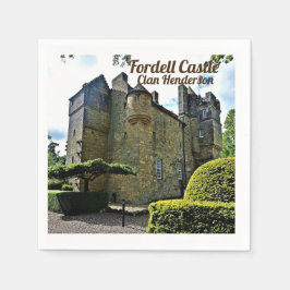 Skotska klanen Henderson Fordell Castle Pappersservett