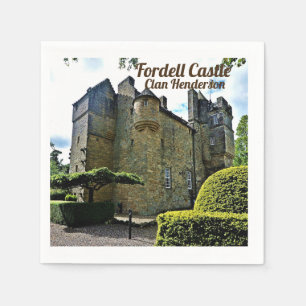 Skotska klanen Henderson Fordell Castle Pappersservett