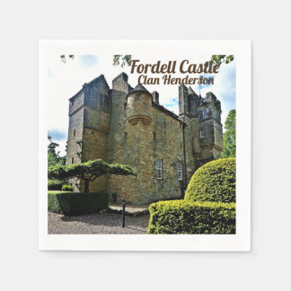 Skotska klanen Henderson Fordell Castle Pappersservett