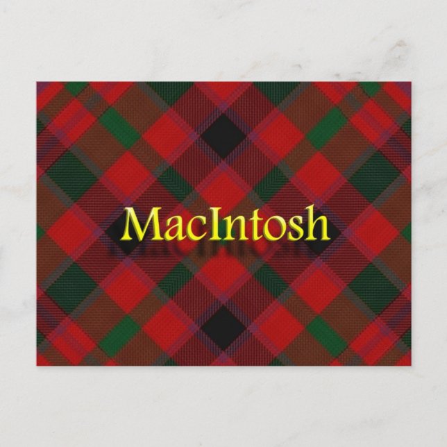 Skotska klanen MacIntosh Vykort (Framsida)