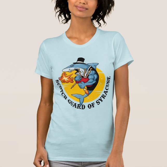 Skotska kvinnogardet Shark T-Shirt (Framsida)