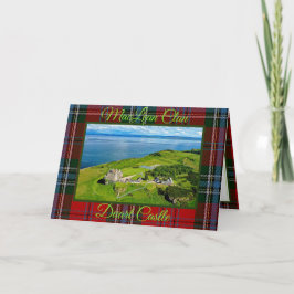 Skotska MacLean Clan Slott, Tartan Julkort Kort