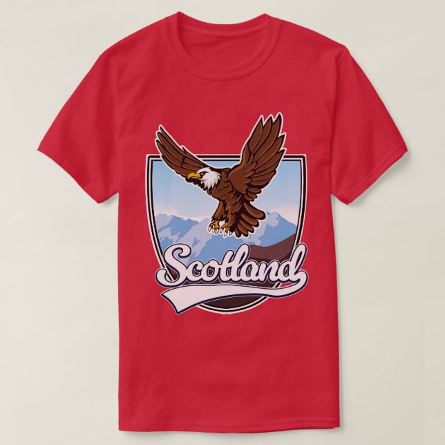 Skotska örlogsvektorn Eagle T Shirt (Design framsida)