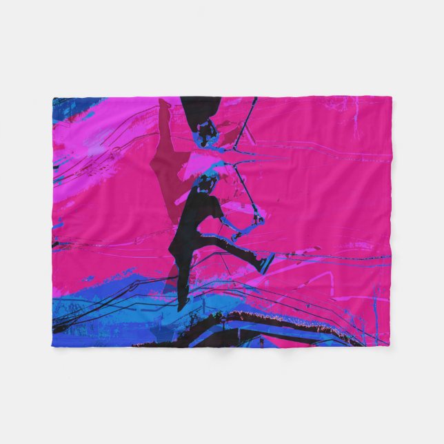 Skotska runt - Stunt Scooter Fleece Blanket (Framsidan (Horisontell))