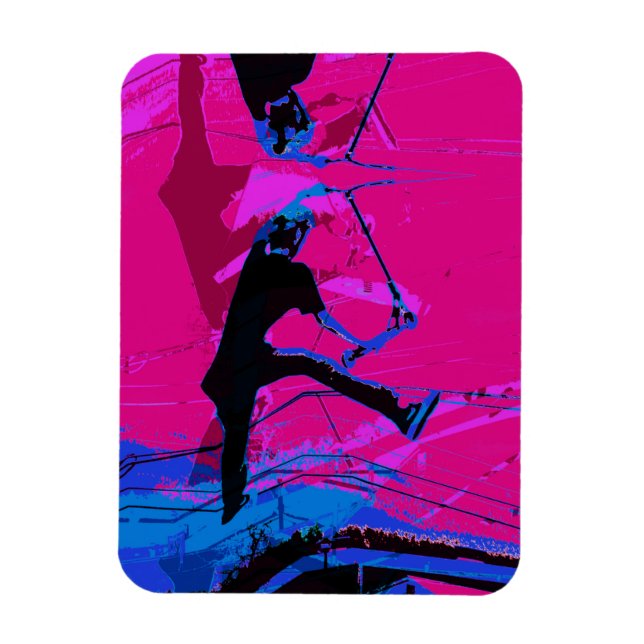 Skotska runt - Stunt Scooter Magnet (Vertikal)