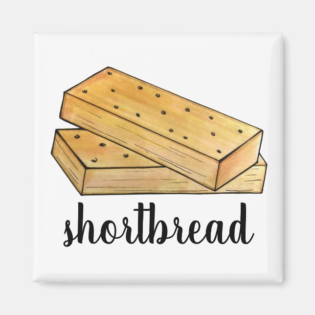 Skotska Smultronstekor Brittiska Bakverket Magnet (Framsidan)