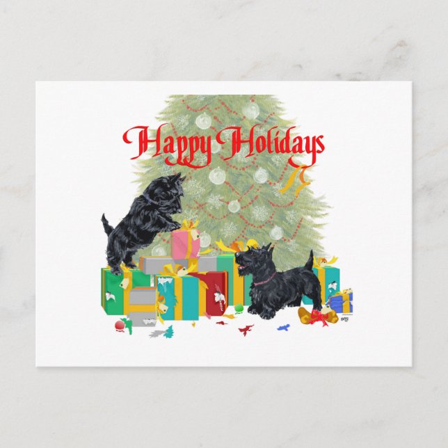 Skotska Sortera julklappar Helg Vykort (Framsida)