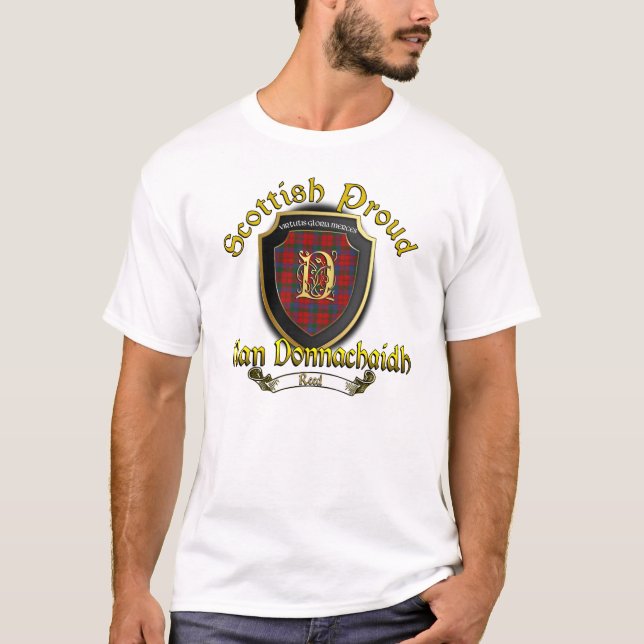 Skotska stolt skjortor för klanDonnachaidh vass T-shirt (Framsida)