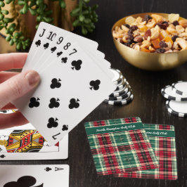 Skotska Tartan Golfspelkort – Personliga  Casinokort