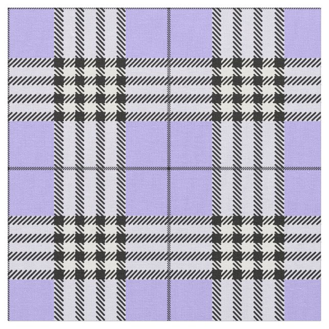 Skotska Tartan Mönster Violet Tyg (Närbild)
