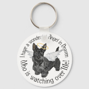 Skotska terrier-änglar nyckelring