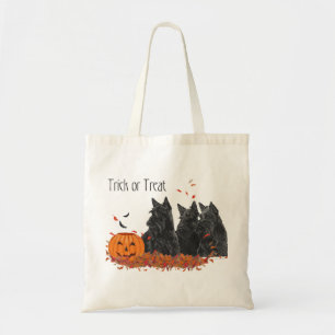 Skotska terrier Halloween Tygkasse