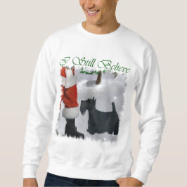 Skotska terrier-julgåvor sweatshirt