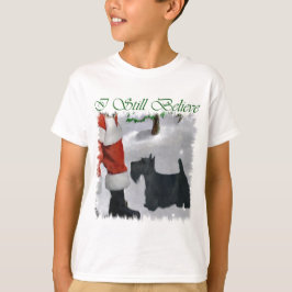 Skotska terrier-julgåvor tee