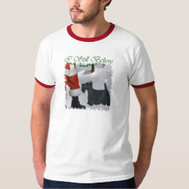 Skotska terrier-julgåvor tee shirt
