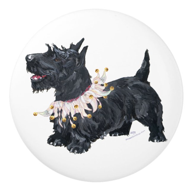 Skotska terrier knopp (Framsidan)