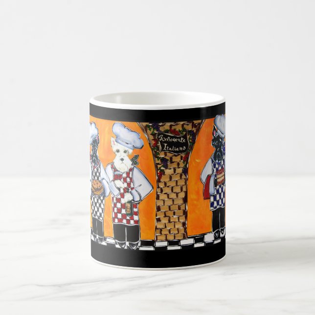 Skotska Terrier-kockar Kaffemugg (Center)