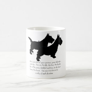 Skotska terrier minnessaker - HANE Hundar Kaffemugg
