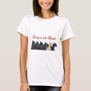 Skotska terrier patriotiska halsband tee