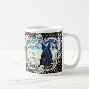 Skotska Terriers och groda Kaffemugg