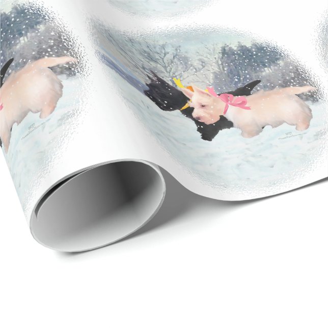 Skotska Valper Presentpapper (Rullad Hörn)