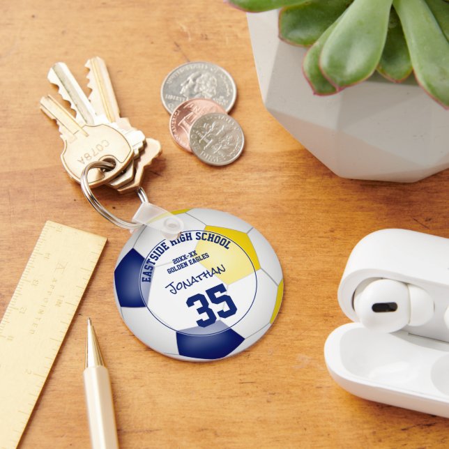 Skotsklipparlag i guld under 10 år för barn i spor nyckelring (Skrivbord)