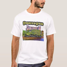Skotskt klanMacLeod Dunvegan slott Tee Shirt