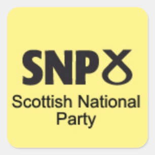 Skotskt medborgareparty för SNP Fyrkantigt Klistermärke