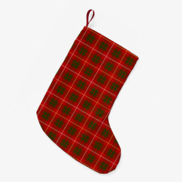 Skotskt mönster för klanBruce Tartan Liten Julstrumpa