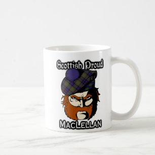Skotskt skott för klanMacLellan Tartan Kaffemugg