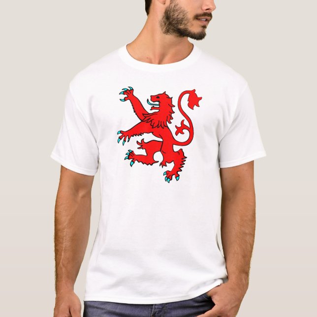 Skotskt våldsamt lejont t-shirt (Framsida)