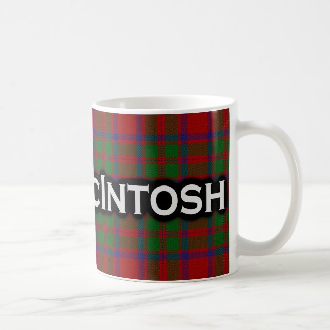 Skott för klanMcIntosh Tartan Kaffemugg (Höger)