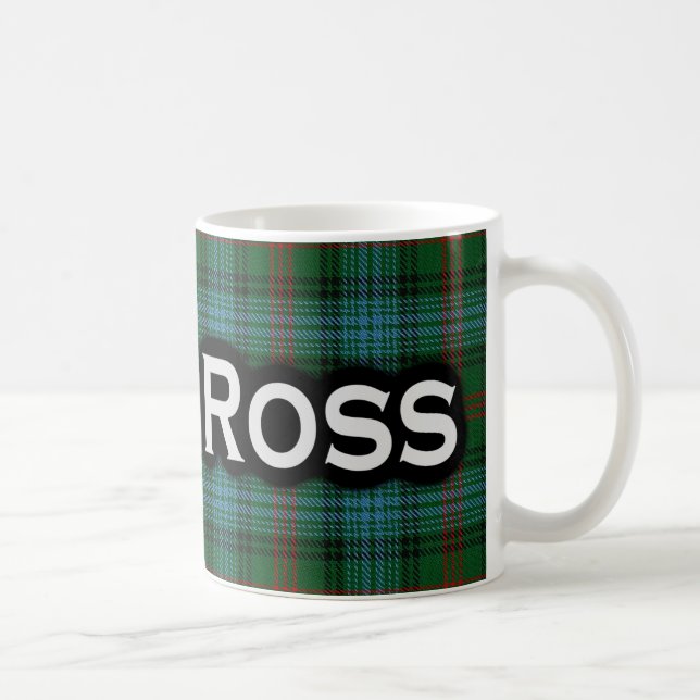 Skott för klanRoss Tartan Kaffemugg (Höger)