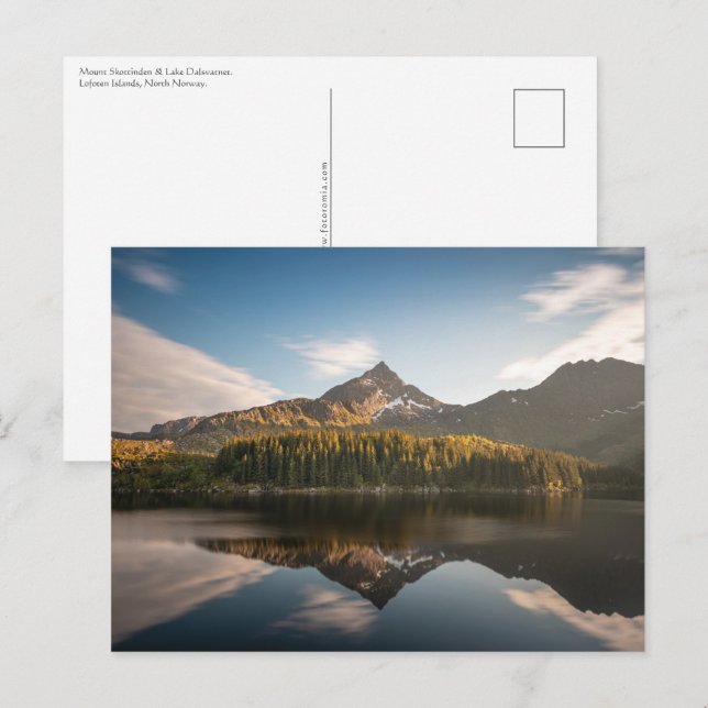 Skott inden Lofoten-öarna Vykort (Fram/baksida)
