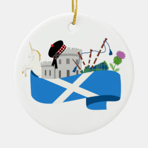 Skott Julgransprydnad Keramik