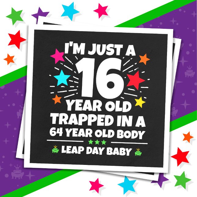 Skottår Födelsedagsfest 64-årsdag Skottdagen Pappersservett (Skapare uppladdad)