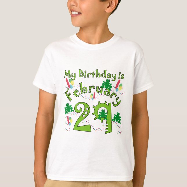 Skottårfödelsedag Tee Shirt (Framsida)